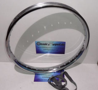 Felge 1,6 x 19 Zoll 61mm Chrom Kreidler REX DKW NSU Oldtimer NEU - Classic-Moped