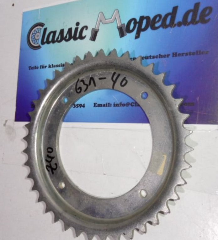 Kettenrad Puch X30 Guß Rad 631 - 40 Zähne Ritzel Oldtimer NEU - Classic-Moped