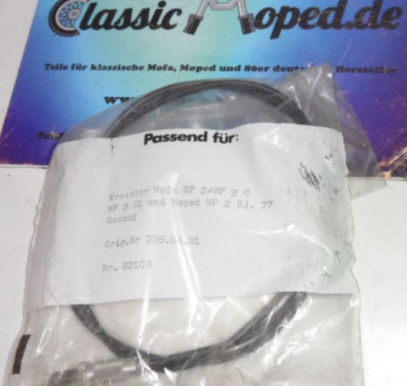 Kreidler 255.04.81 MF2 C Gaszug Mofa Bowdenzug Motor NOS NEU - Classic-Moped