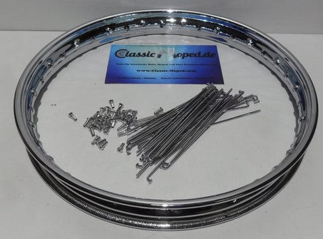 Neue Felge Speichen 17 x 1,5 Kreidler Florett RS Leleu Nabe NEU - Classic-Moped