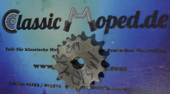 Ritzel 222 Kettenrad Sachs 50/2 Gang Form A 14 Zähne Welle 13 NEU - Classic-Moped