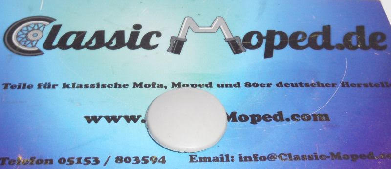 Oldtimer Motorrad Moped Gummistopfen Kettenkasten Grau Uni 28mm NEU - Classic-Moped