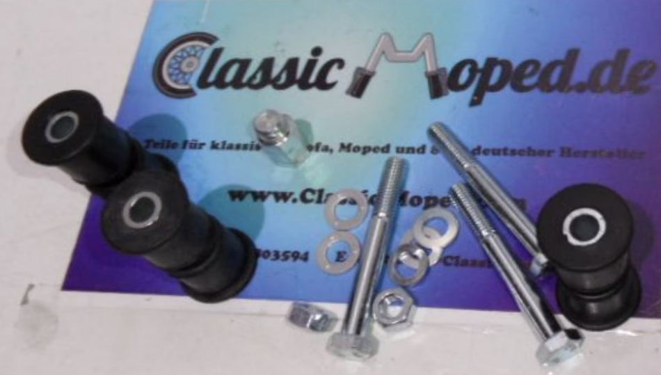 Set Motoraufhängung Sachs 505 Prima Optima Gummis Schrauben NEU - Classic-Moped