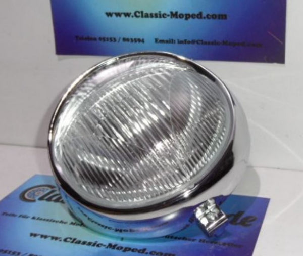Scheinwerfer Puch M50 Racing ZKW Lampe Schirmchen 130/150 NEU - Classic-Moped