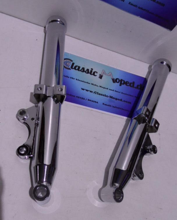 Tauchrohre passend für Zündapp KS 50 Umbau auf Doppelscheibe NEU - Classic-Moped