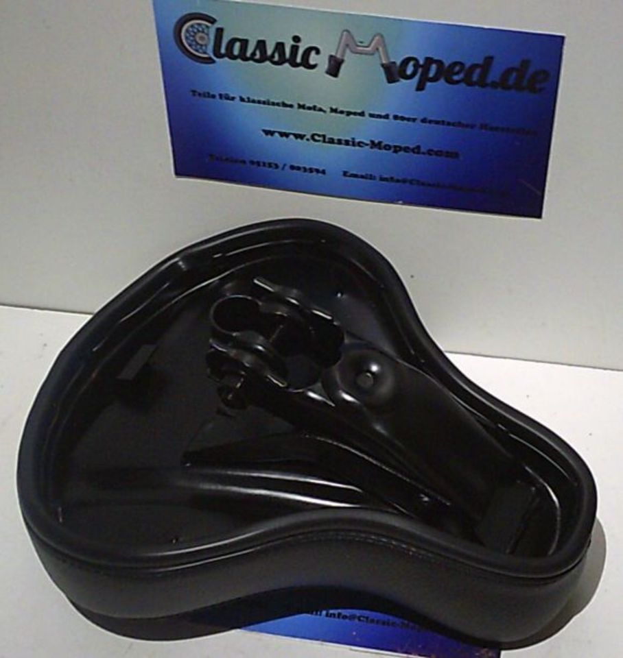 Sattel mit Schriftzug für Puch Maxi N + S X 20 X 30 schwarz NEU - Classic-Moped