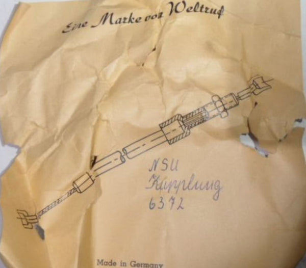 NSU Super Fox Kupplung Bowdenzug Kupplungszug schwarz NEU