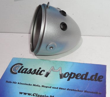 Oldtimer Moped Mofa Scheinwerfer Topf DKW NSU Puch silber NEU - Classic-Moped