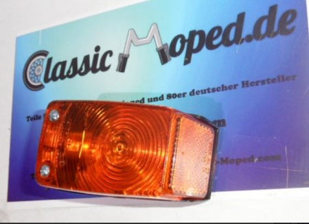 Eckiger Blinker Hercules KX5 Ultra CS GTS 50 KS80 Prüfzeichen NEU - Classic-Moped