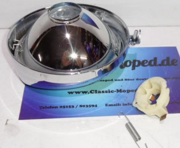 Scheinwerfer Puch M50 Racing ZKW Lampe Schirmchen 130/150 NEU - Classic-Moped