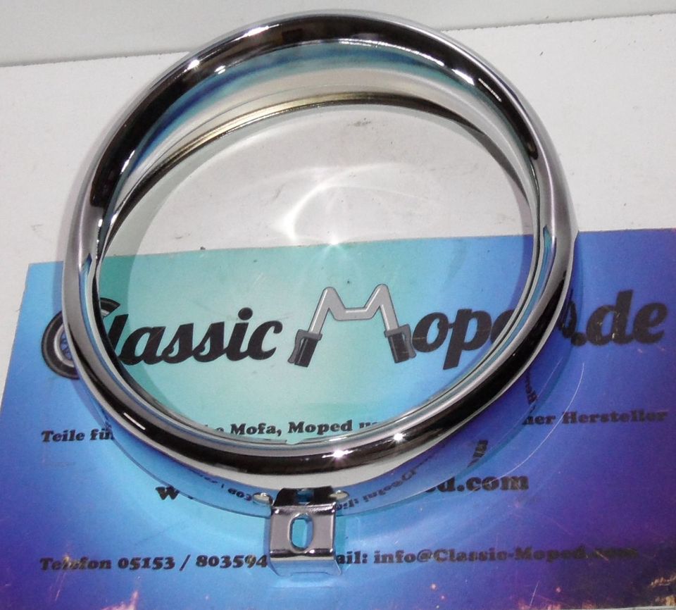 Kreidler RM LF RS 50 Lampenchrom Ring 158mm CEV 08.17.28 NEU - Classic-Moped