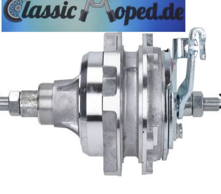 Hinterrad Nabe Puch Maxi X30 Alu Felge komplett mit Bremse NEU - Classic-Moped