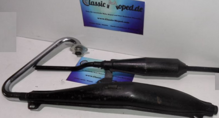Kreidler Mustang K54/400 Mokick Auspuff Anlage Schalldämpfer NEU - Classic-Moped