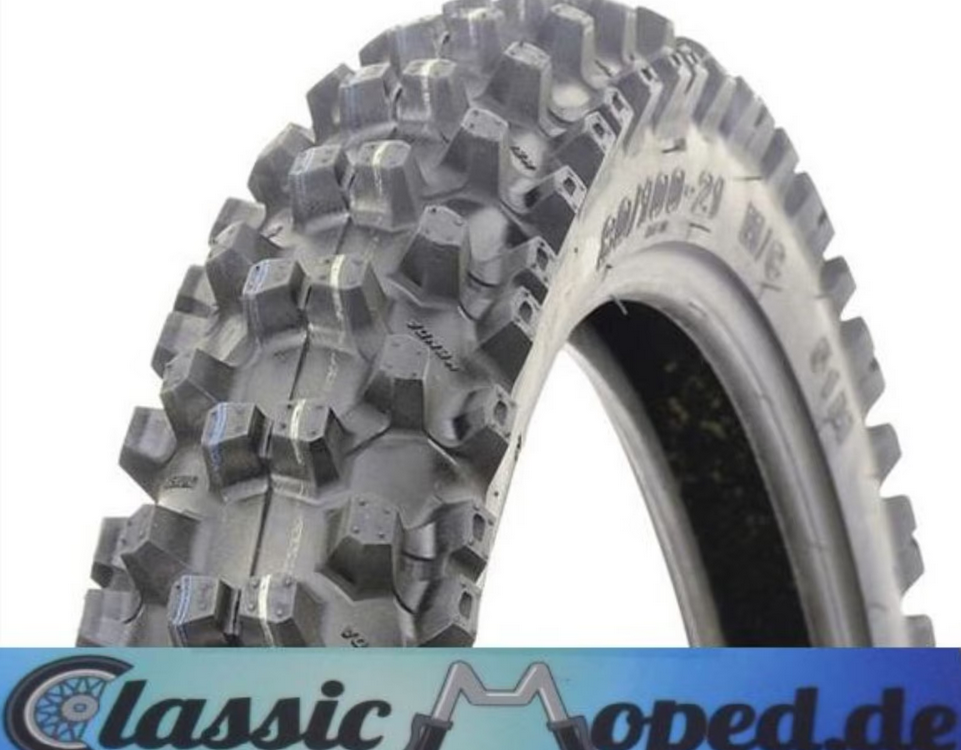 Enduro Cross Vorderrad Reifen 21 - 80/100 51M TT Gelände NEU - Classic-Moped