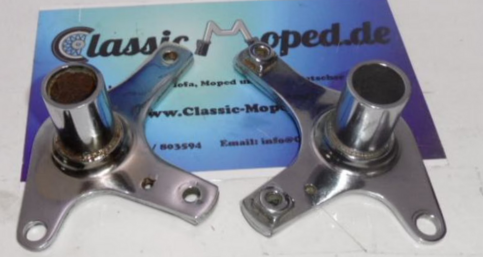 Original Zündapp 517 KS GTS satz Motorhalter hinten verchromt - Classic-Moped