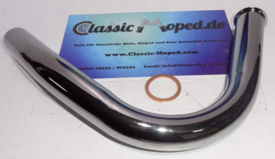 Hercules NHW R50 KTM Ponny Roller LKH KKR Krümmer 32 mm Chrom NEU - Classic-Moped