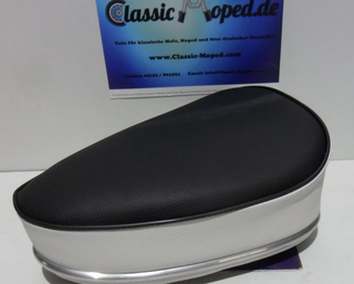 Oldtimer Moped Sitzbank Dreieck Weiß Schwarz Hercules DKW NEU