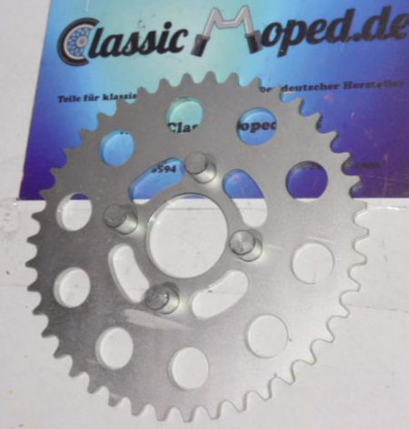 Kettenrad 42 Zähne Gilera CB1 Trial Enduro Touring Kette 415 NEU - Classic-Moped