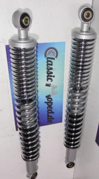 Hercules DKW Stoßdämpfer Federbeine vorn Schwingengabel K50 RL RX RE SL  405 mm Neu - Classic-Moped