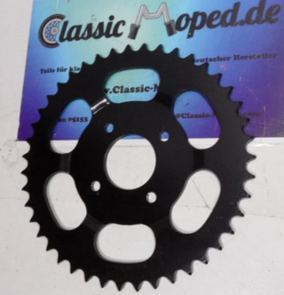 Kettenrad Ritzel Hercules Supra 2D 294 - 43 Zähne Sachs Moped NEU - Classic-Moped