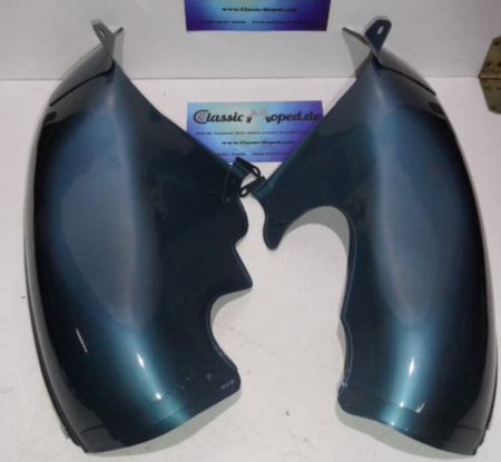 Beinschutz passend für Zündapp 510 Gebläse blau met NOS NEU - Classic-Moped