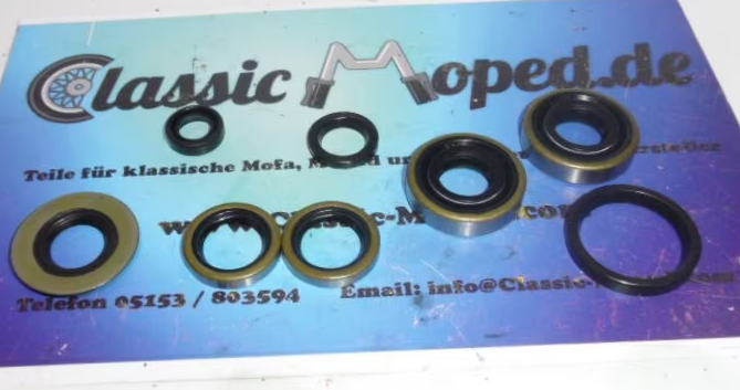Hercules Sachs Motor 50/3 Pedale Simmerring Satz Wedi Satz NEU - Classic-Moped