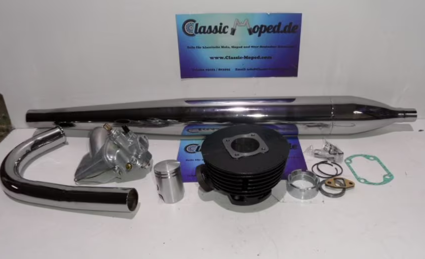 Tuning Kit Sachs 50/2/3/4 LKH Vergaser Zylinder 50ccm Auspuff NEU - Classic-Moped