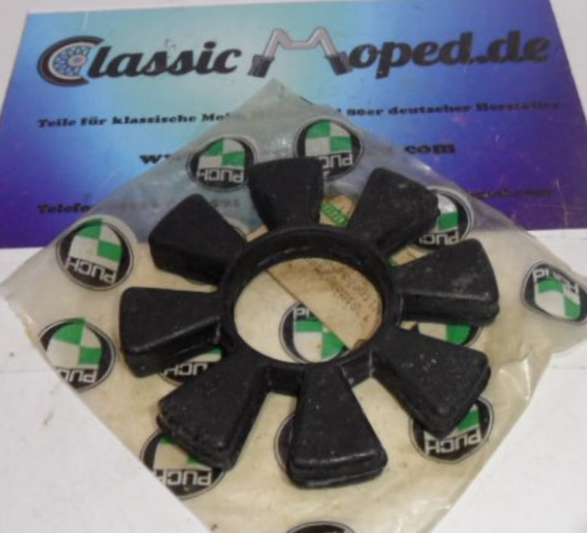 Original Puch M50 Ruckdämpfer Anfahrdämpfer Kettenrad NOS NEU - Classic-Moped