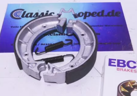 1 Satz Bremsbacken Hercules GT25 Mofa 123x25 Bremsbeläge NEU - Classic-Moped