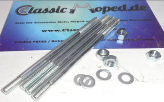 1 Satz Zylinder Stehbolzen passend für Zündapp KS125 M8x155 NEU - Classic-Moped