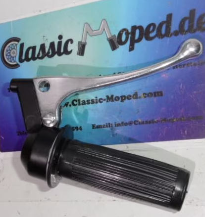 Gasgriff schwarz nach Magura 270 Alu Bremshebel massiv Moped NEU - Classic-Moped