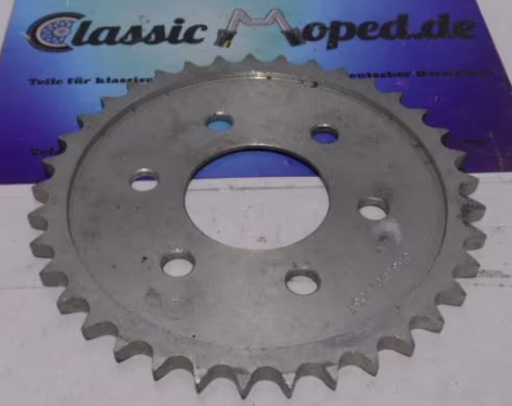 Hercules K101 Kettenrad 37 Zähne Pränafa Radnabe Oldtimer NEU