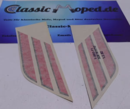 Original  3M Aufkleber Zündapp KS GTS 50 Cockpit silber NOS NEU