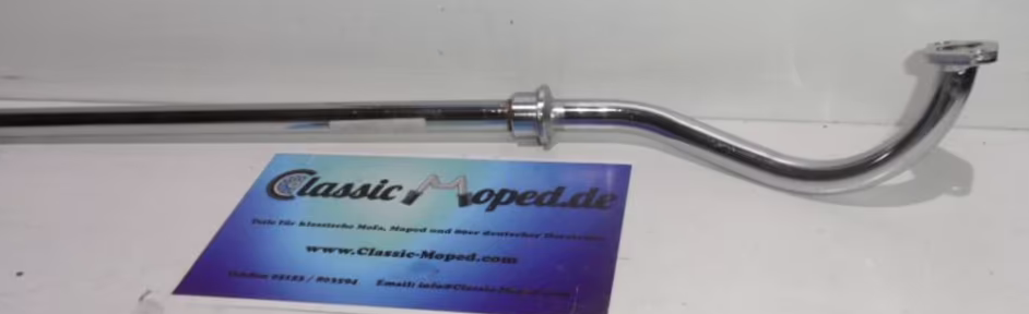 Auspuff Krümmer für Puch X30 Mofa 18mm Krümmerrohr NEU