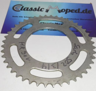 Hercules Sachs Mofa 502 503 504 HR90V Kettenrad 44 Z Töfli NEU