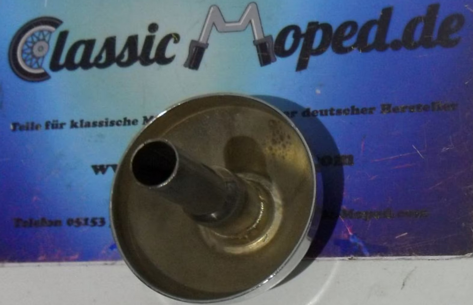 Hercules Ultra 80 / 50 Auspuff Endkappe Endstück Chrom NOS NEU - Classic-Moped