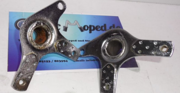 Original Zündapp 517 KS GTS satz Motorhalter hinten verchromt - Classic-Moped