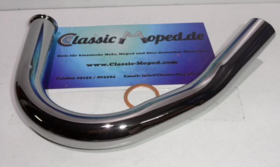 Hercules NHW R50 KTM Ponny Roller LKH KKR Krümmer 32 mm Chrom NEU - Classic-Moped