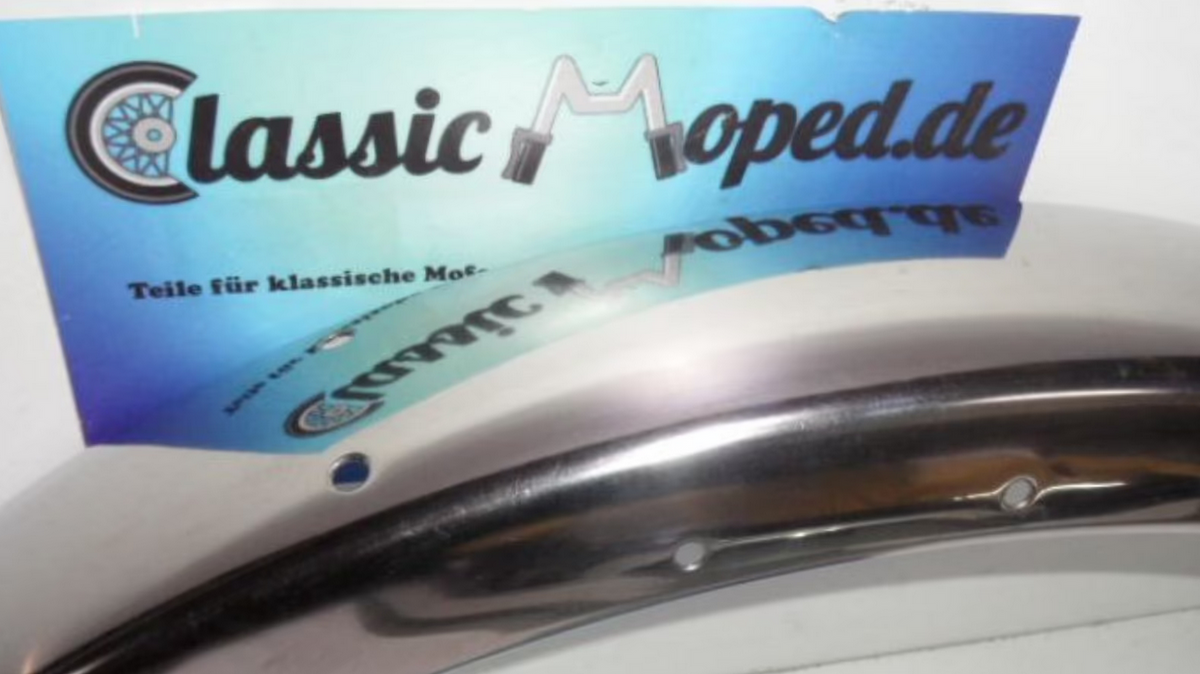 Schutzblech Motobecane Mobylette vorn 81mm breit INOX NOS NEU - Classic-Moped