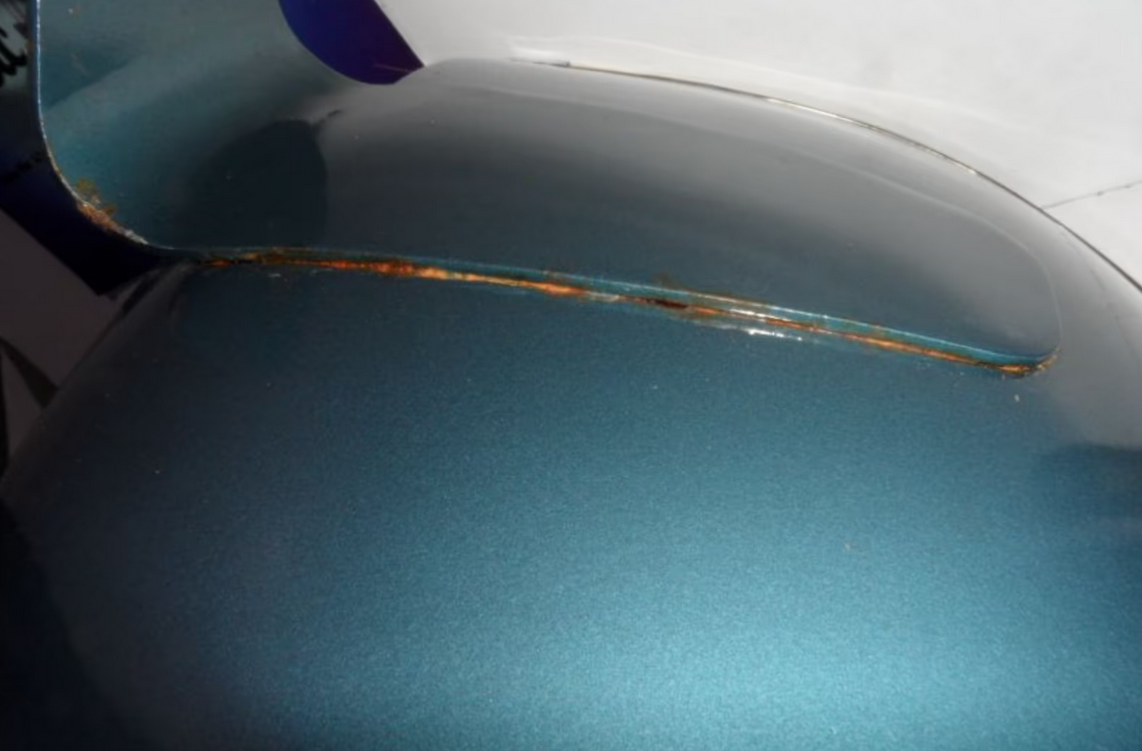 Beinschutz passend für Zündapp 510 Gebläse blau met NOS NEU - Classic-Moped