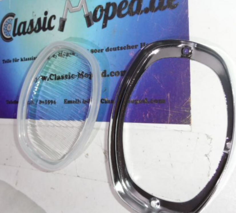 Victoria Vicky Avanti Preciosa Moped Scheinwerfer Rahmen Glas NEU - Classic-Moped