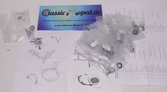 Fahrwerk Schrauben für Kreidler RS RM TM 1967-1972 237 Teile NEU - Classic-Moped