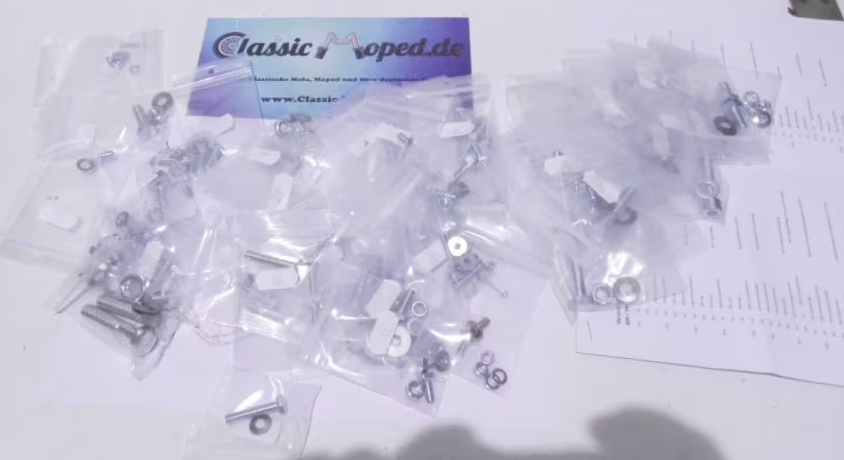Fahrwerk Schrauben für Kreidler RS RM TM 1967-1972 237 Teile NEU - Classic-Moped
