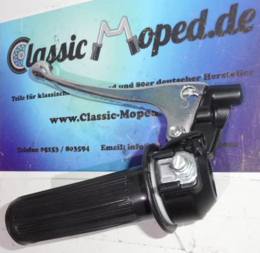 Gasgriff schwarz nach Magura 270 Alu Bremshebel massiv Moped NEU - Classic-Moped