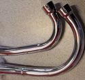 Tuning Auspuff passend für Zündapp GTS C50 hinten zu 1 Knick NEU