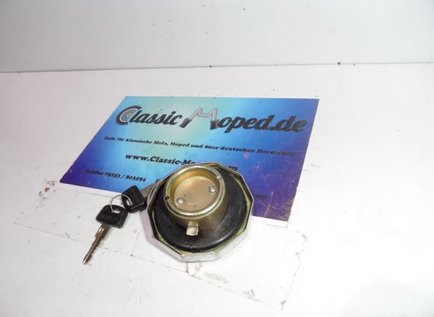 Tankdeckel mit Schloss 6 Eck ! Vintage Oldtimer 38/40 Chrom NEU