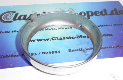 Oldtimer Moped Lampe Chrom Ring Glashalter NSU DKW 91/78/ NEU