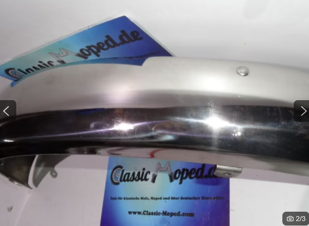 Edelstahl Schutzblech Zündapp GTS KS 529 Repro 530 -19.900 NEU