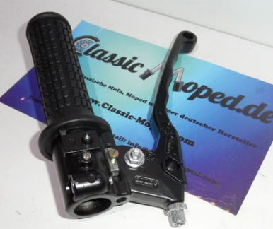Gasgriff Domino Vespa Mofa Ciao Bravo SI Metall Griff Gehäuse NEU