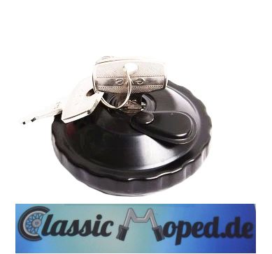 Tankdeckel Schloss 30mm Öffnung Bajonett Schwarz universal Kreidler MF Hercules NEU